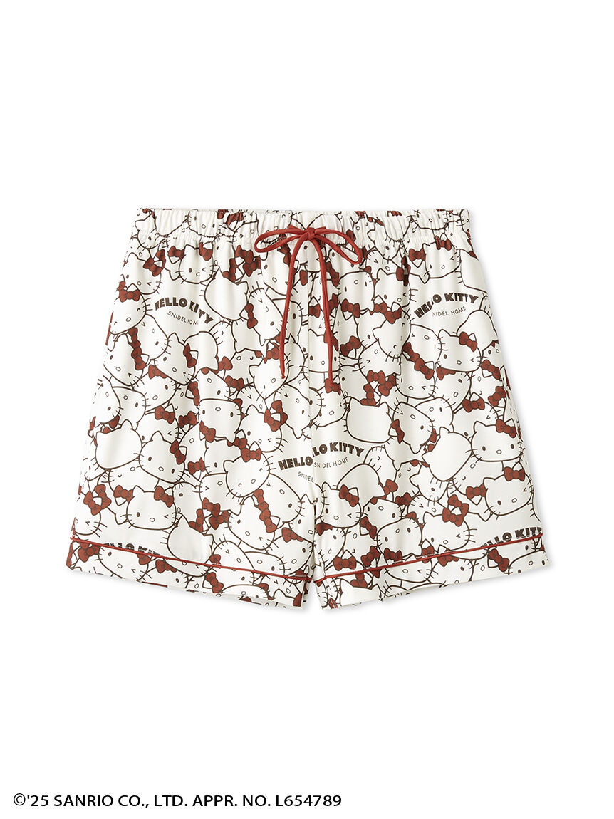 SNIDEL HOME「【HELLO KITTY】総柄ショートパンツ」|ルームウェア|RED