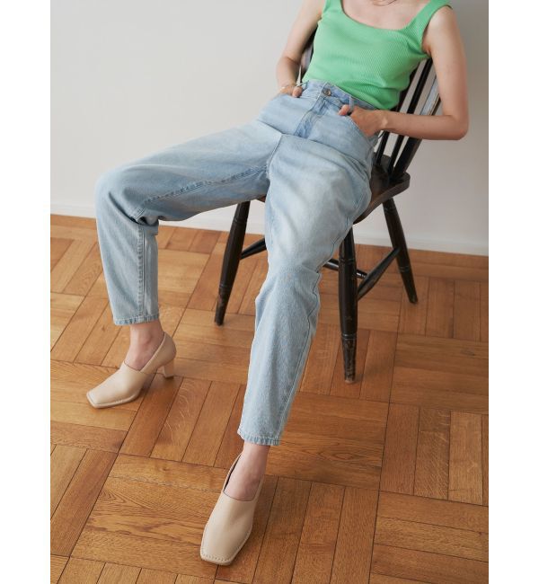 ELENDEEK「CURVE FORM DENIM PT」|デニム|