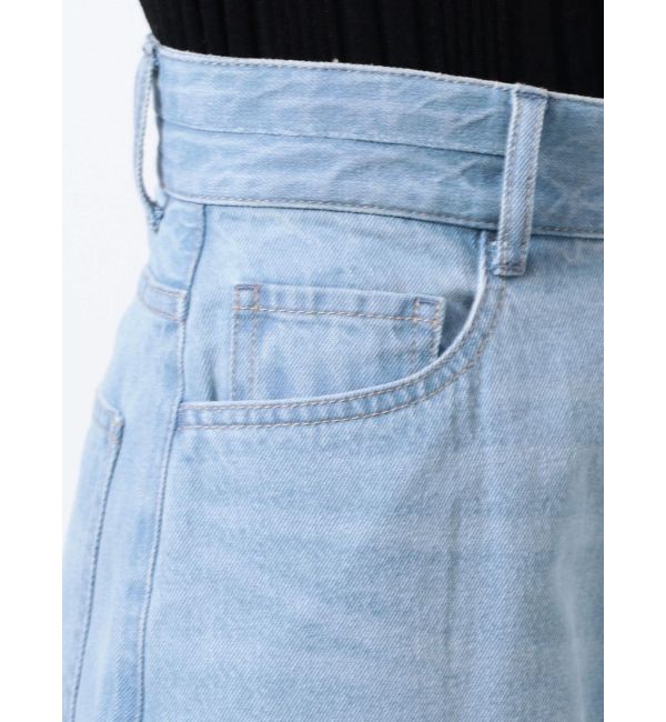 ELENDEEK「CURVE FORM DENIM PT」|デニム|