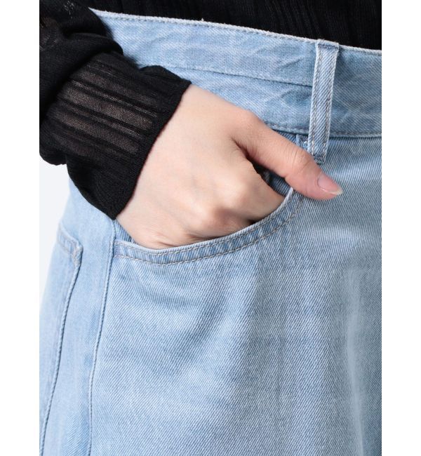 ELENDEEK「CURVE FORM DENIM PT」|デニム|