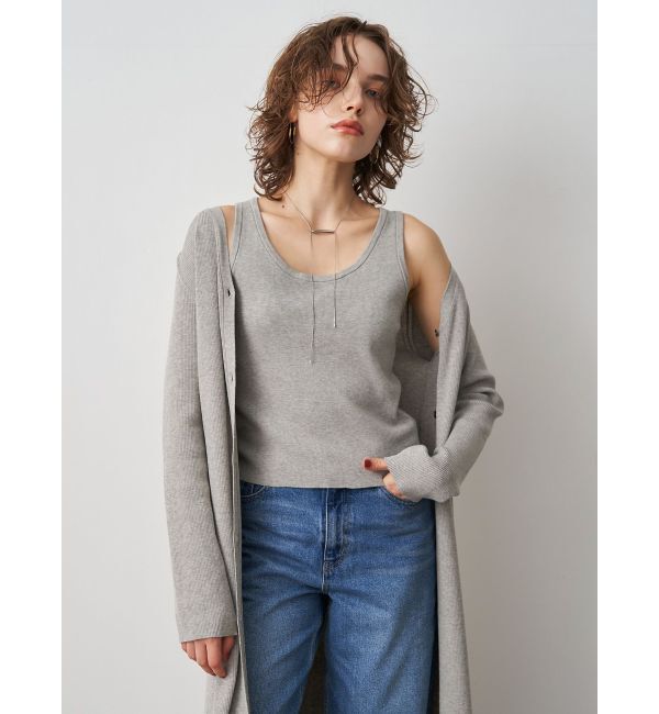 ELENDEEK「KNIT COMBI LAYERED OP」|ワンピース|