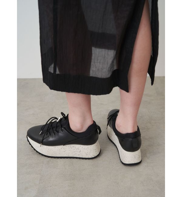 ELENDEEK「FAKE LEATHER SNEAKERS」|スニーカー|ブラック