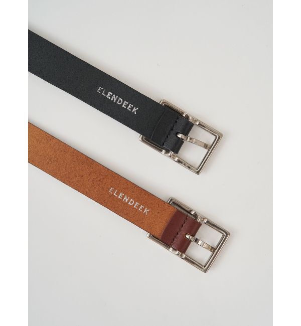 ELENDEEK「SQUARE BUCKLE BELT」|ベルト|