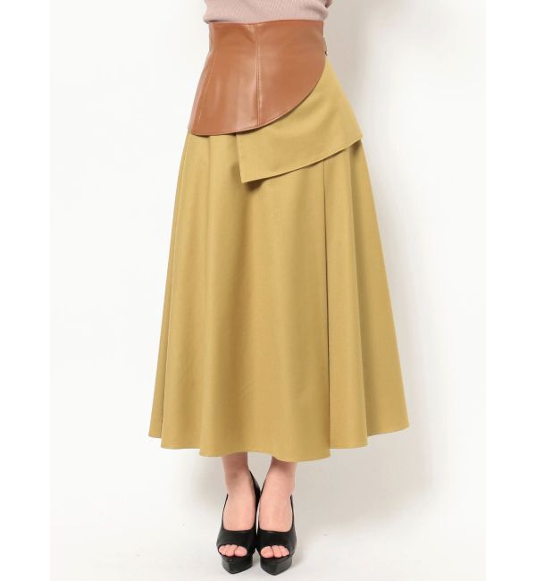 RESEXXY「合皮コルセット付フレアスカート」|スカート|