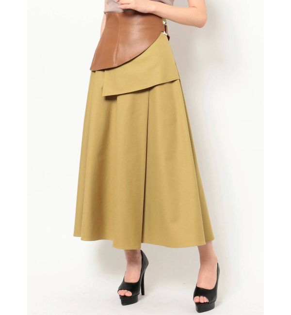 RESEXXY「合皮コルセット付フレアスカート」|スカート|