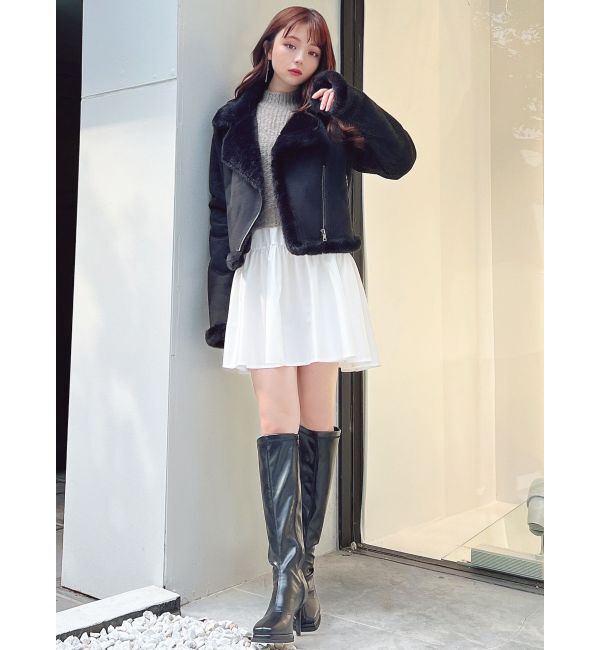 RESEXXY「ミクスチャーニットコンビチュニック」|ニット・セーター|