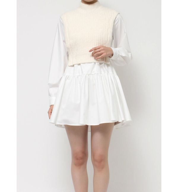 RESEXXY「ミクスチャーニットコンビチュニック」|ニット・セーター|