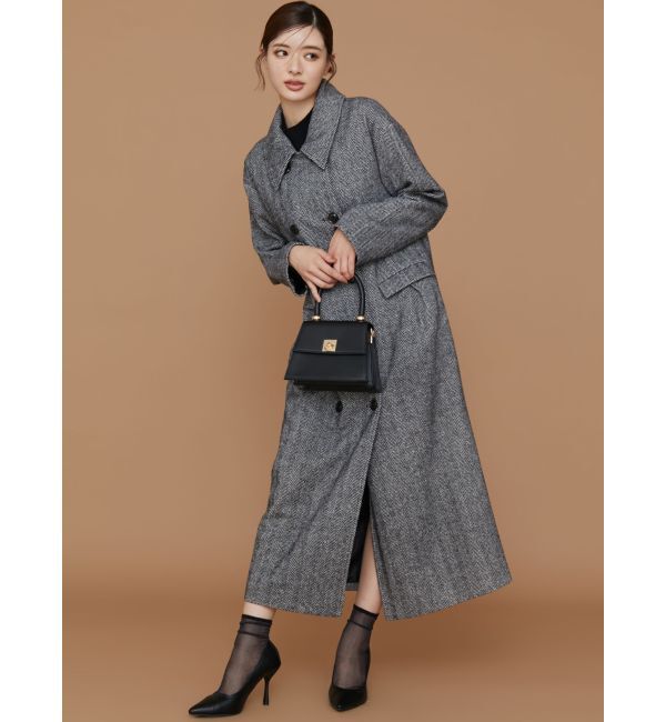 RESEXXY「ステンカラーロングコート」|ステンカラーコート|