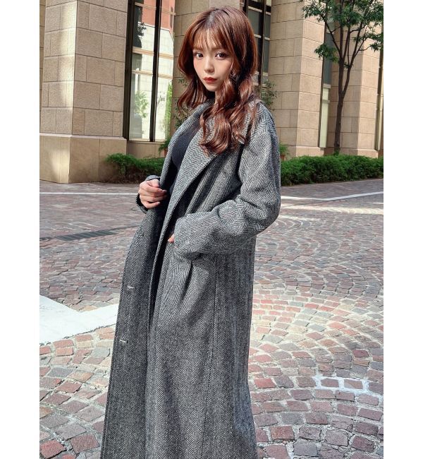 RESEXXY「ステンカラーロングコート」|ステンカラーコート|