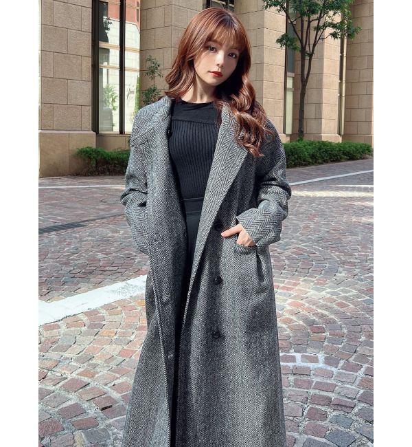 RESEXXY「ステンカラーロングコート」|ステンカラーコート|