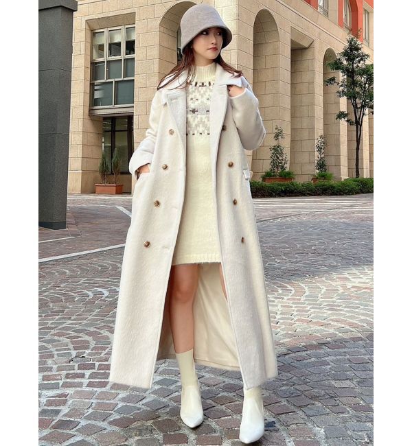 RESEXXY「ステンカラーロングコート」|ステンカラーコート|