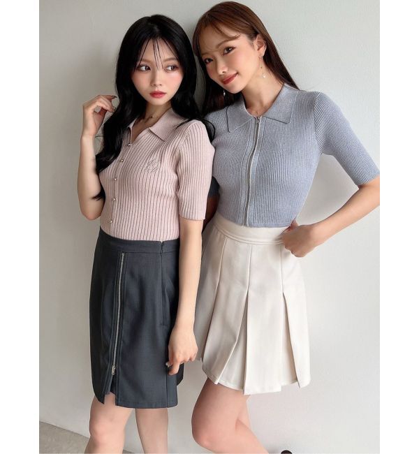 RESEXXY「プリーツデザインミニスカート」|スカート|