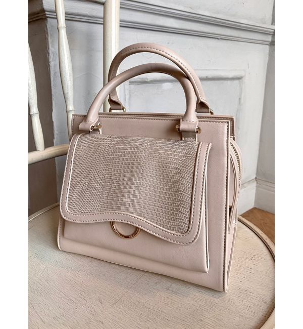 RESEXXY「ゴールドポイントハンドバッグ」|ハンドバッグ|ベージュ