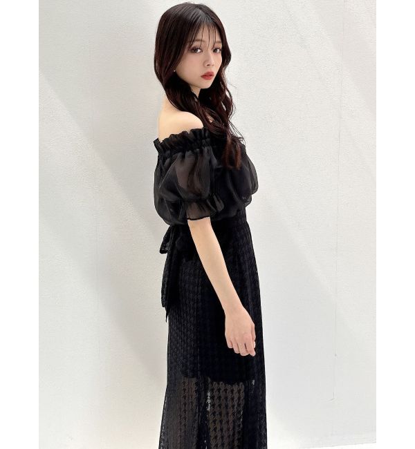 RESEXXY「クロップドオフショルトップス」|シャツ・ブラウス|