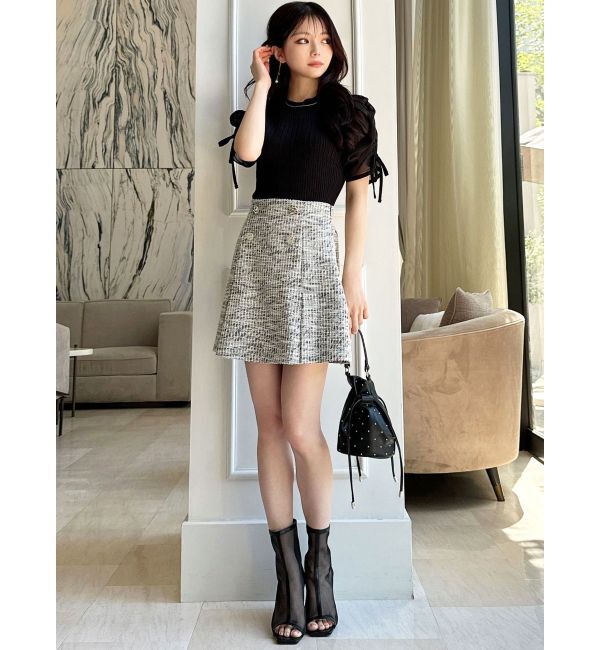 RESEXXY「シアースリーブデザインニットトップス」|ニット・セーター|