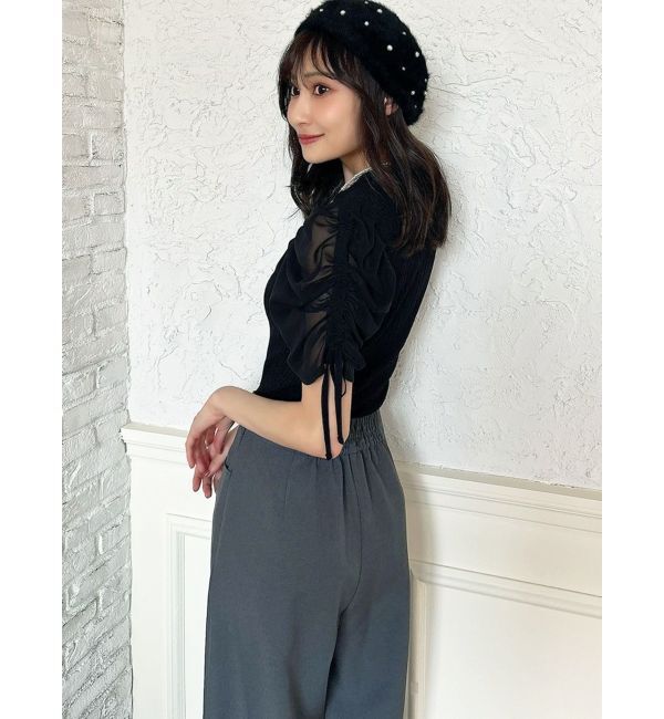 RESEXXY「シアースリーブデザインニットトップス」|ニット・セーター|