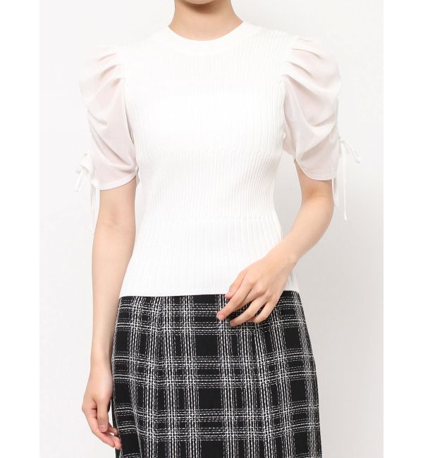 RESEXXY「シアースリーブデザインニットトップス」|ニット・セーター|