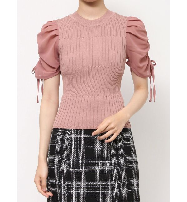 RESEXXY「シアースリーブデザインニットトップス」|ニット・セーター|