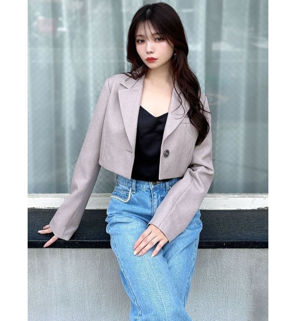 RESEXXY「クロップドジャケット【セットアップ着用可能】」|テーラードジャケット|