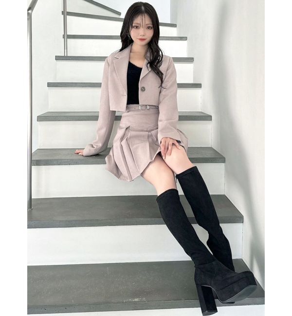 RESEXXY「クロップドジャケット【セットアップ着用可能】」|テーラードジャケット|