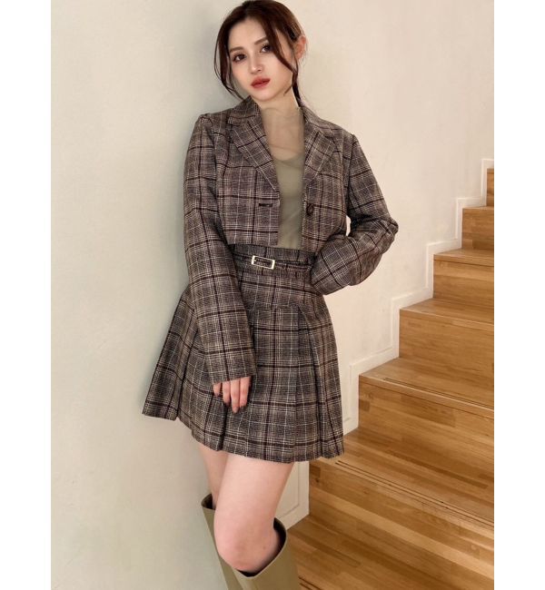 RESEXXY「クロップドジャケット【セットアップ着用可能】」|テーラードジャケット|