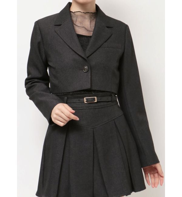 RESEXXY「クロップドジャケット【セットアップ着用可能】」|テーラードジャケット|