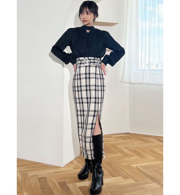 RESEXXY「フリンジタイトスカート」|スカート|