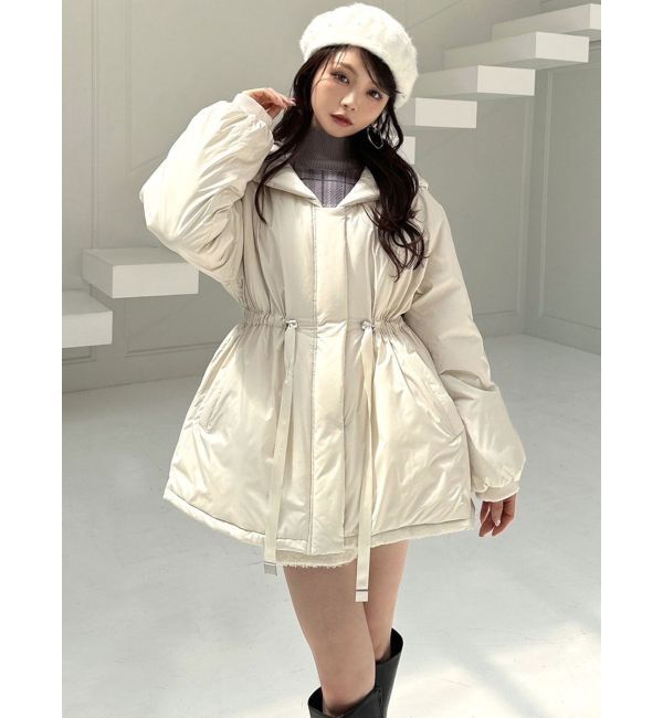 RESEXXY「サイドストリングパファーモッズコート」|ダウン|