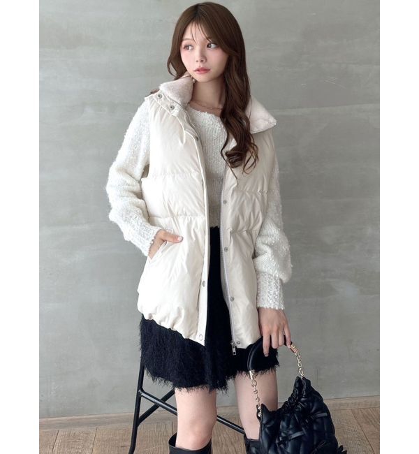 RESEXXY「ネックファーダウンベスト」|ダウンベスト・ベスト|