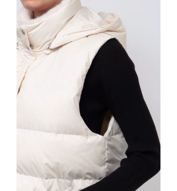 RESEXXY「ネックファーダウンベスト」|ダウンベスト・ベスト|