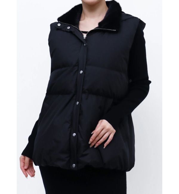 RESEXXY「ネックファーダウンベスト」|ダウンベスト・ベスト|