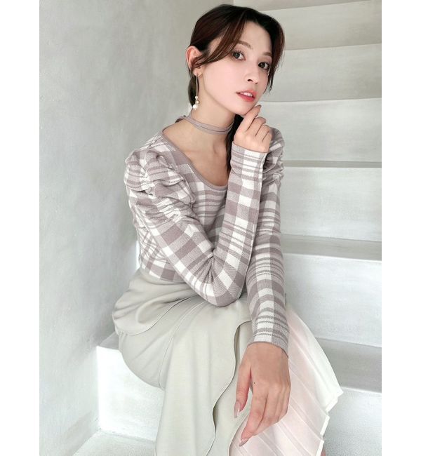 RESEXXY「チョーカーデザインニットトップス」|ニット・セーター|