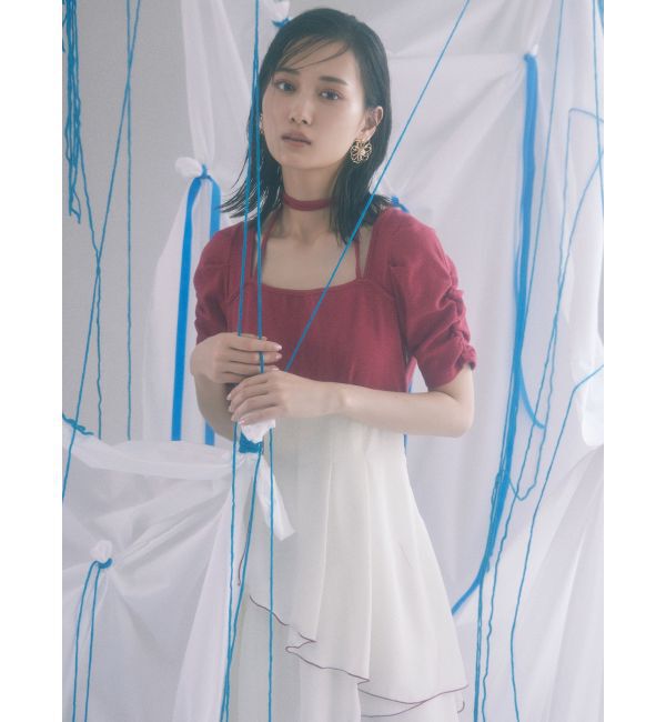 RESEXXY「バイカラーメローフレアワンピース」|ワンピース|