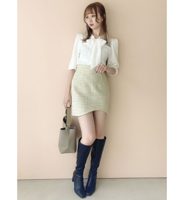 dazzlin「カーブラインミニスカート」|スカート|