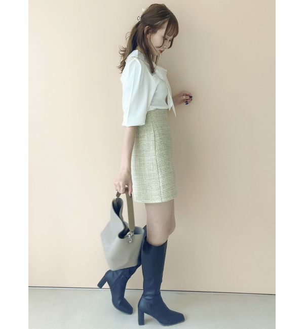 dazzlin「カーブラインミニスカート」|スカート|