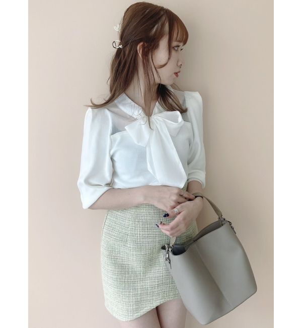 dazzlin「カーブラインミニスカート」|スカート|