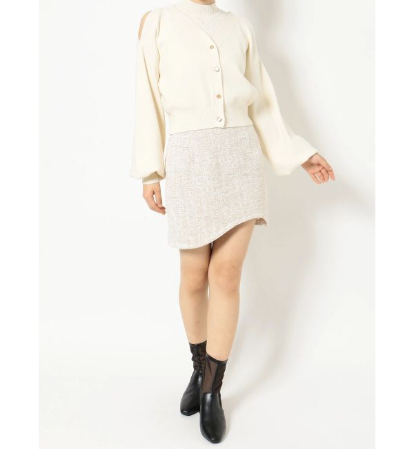 dazzlin「カーブラインミニスカート」|スカート|