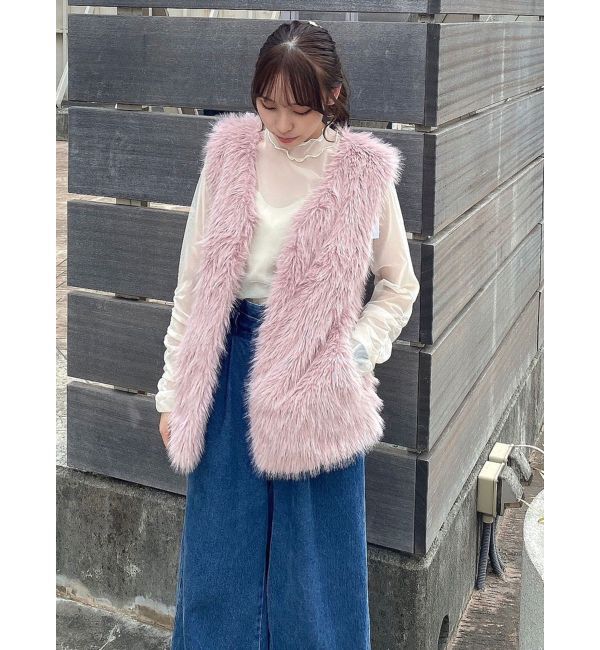 dazzlin「ソフティーファーベスト」|ベスト・ジレ|