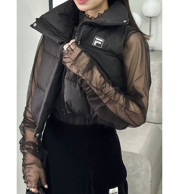 dazzlin「【FILA&times;dazzlin】スタンドダウンライクベスト」|ベスト・ジレ|