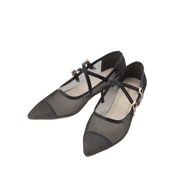 dazzlin「クロスメッシュシアーローシューズ」|バレエシューズ|