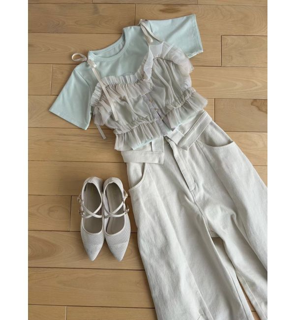 dazzlin「クロスメッシュシアーローシューズ」|バレエシューズ|