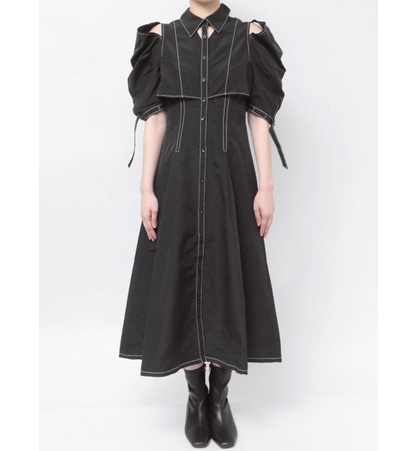 dazzlin「カットアウトシャツワンピース」|ワンピース|