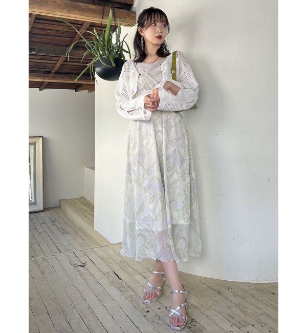 dazzlin「ホックデザインニットカーデ」|カーディガン|