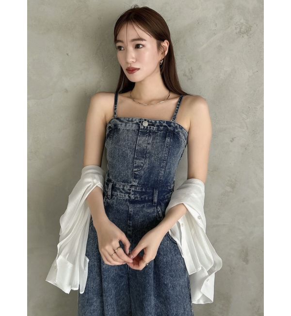 dazzlin「デニムベアロンパース」|ワンピース|