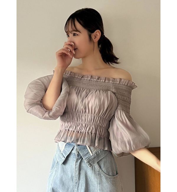 dazzlin「オフショルフェミニックトップス」|シャツ・ブラウス|