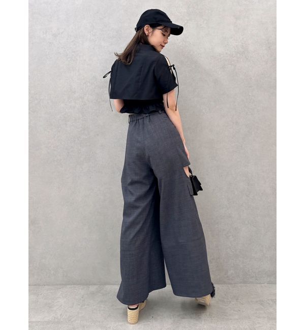 dazzlin「リボンスリーブショートシャツ」|シャツ・ブラウス|