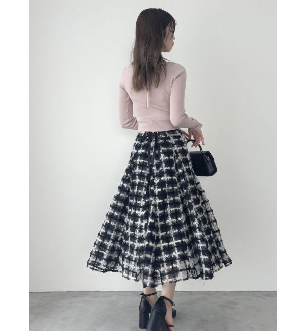 dazzlin「カーデタイトレイヤードリボントップス」|ニット・セーター|