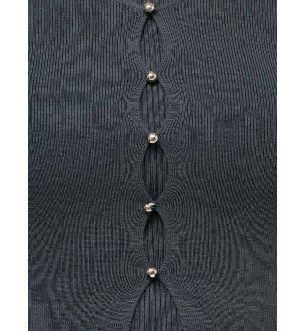 dazzlin「カーデタイトレイヤードリボントップス」|ニット・セーター|