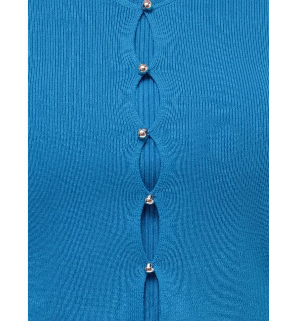 dazzlin「カーデタイトレイヤードリボントップス」|ニット・セーター|