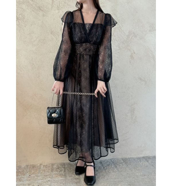 dazzlin「MIXレースドレス」|ドレス|